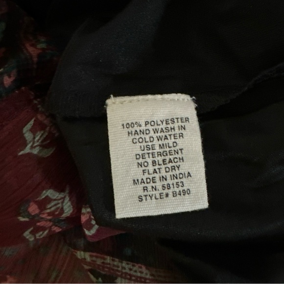 Revolve Boemo Bastille Midi Dress in Maroon Tiered Size Small NWT - Picture 13 of 14